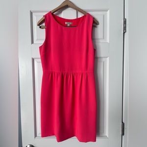 Bright peach J Crew sheath dress